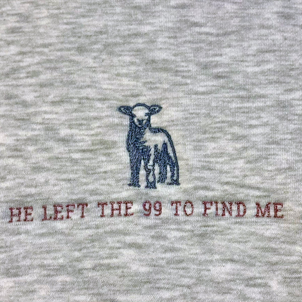 'He left the 99' Oversized Jumper (Adult)