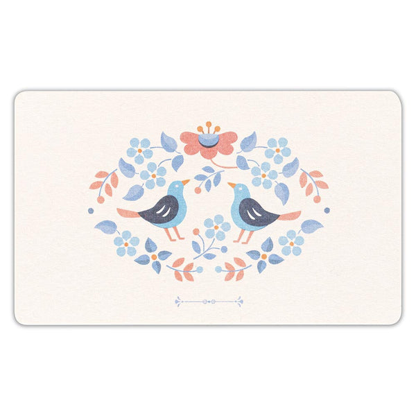 European Antique Markets (Antik Piac) Blue Greeting Cards by NB Co. Japan