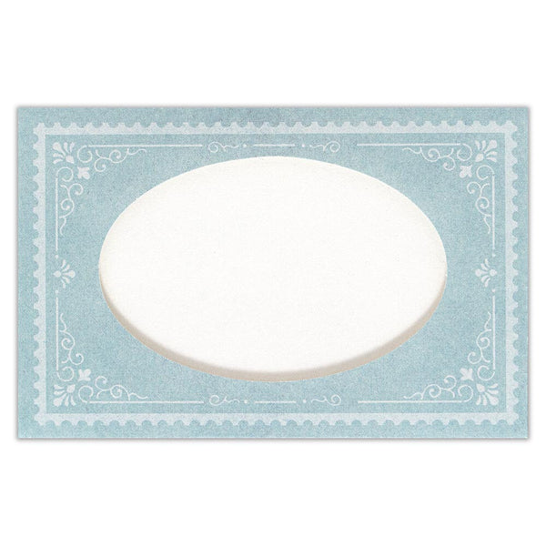 European Antique Markets (Antik Piac) Blue Greeting Cards by NB Co. Japan
