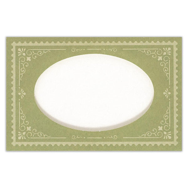European Antique Markets (Antik Piac) Green Greeting Cards by NB Co. Japan