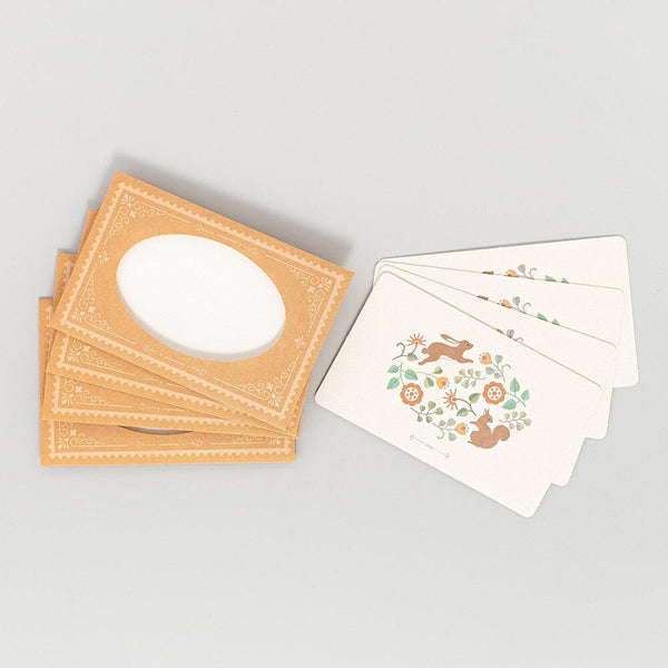European Antique Markets (Antik Piac) Yellow Greeting Cards by NB Co. Japan