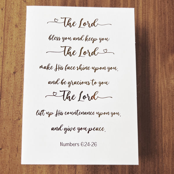 The Lord Bless you Christian Greeting Card