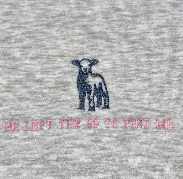 'He left the 99' Oversized Jumper (Adult)