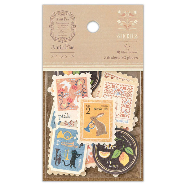Antik Piac Flake Stickers NB Co Japan