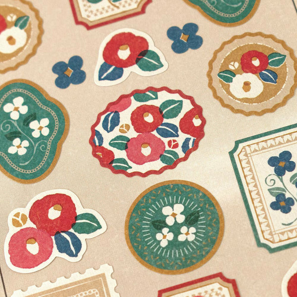 Wanowa, Camellia, Japanese Seal, Decoration