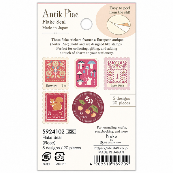Antik Piac Flake Stickers NB Co Japan