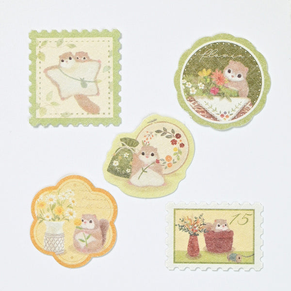 Mattari Animals - Momonga - Flake Seal Stickers