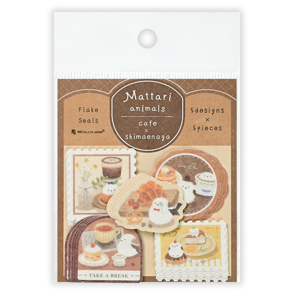 Mattari Animals - Shimaenaga - Flake Seal Stickers