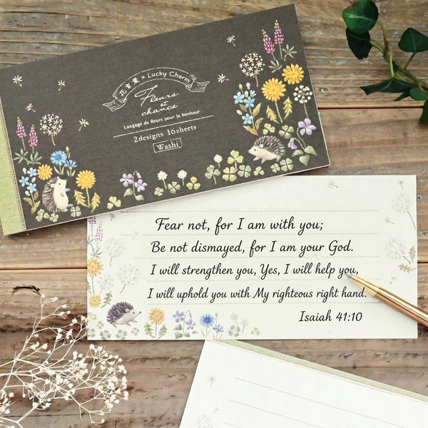Fleurs et Chance - Hedgehog - Writing Paper