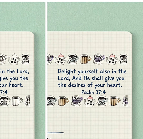 Cafe Motif - Self-Inking Roller Stamp