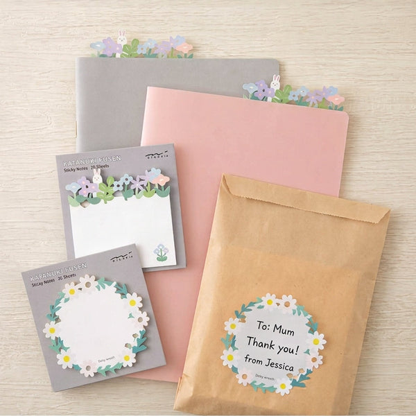 Flower Garden - Die-Cut Sticky Notes