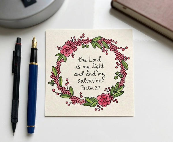 Floral Wreath - Self-Inking Stamp