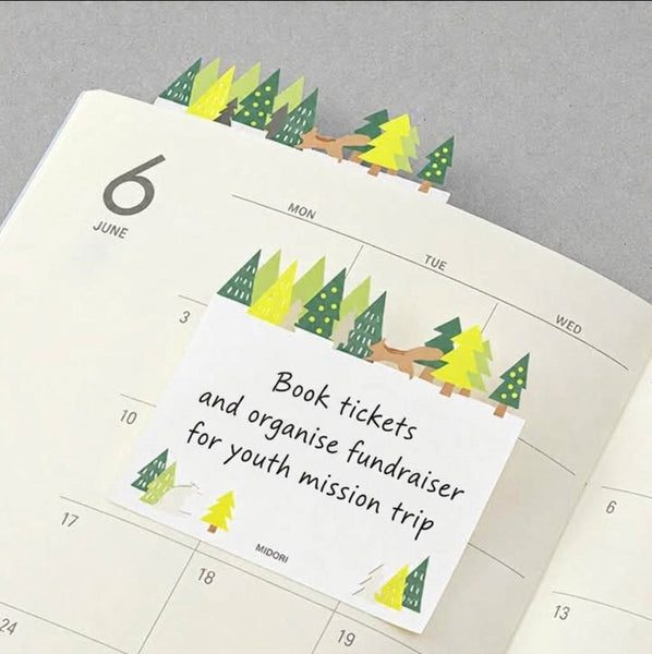 Forest - Die-Cut Sticky Notes