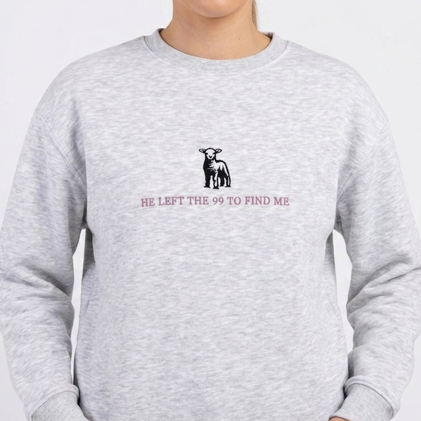 'He left the 99' Oversized Jumper (Adult)