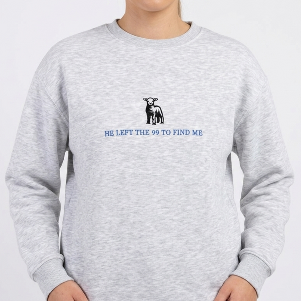 'He left the 99' Oversized Jumper (Adult)