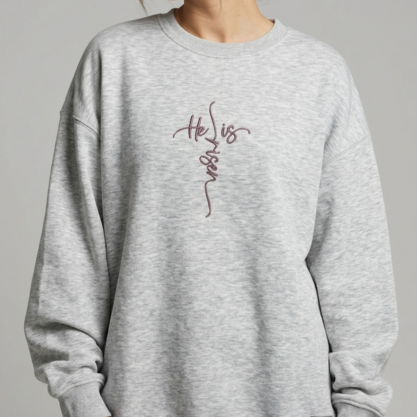 'He is Risen' Oversized Jumper (Adult)