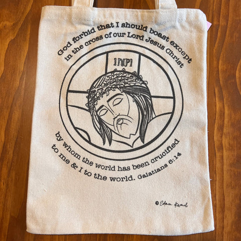 Christ Crucified Mini Tote Bag