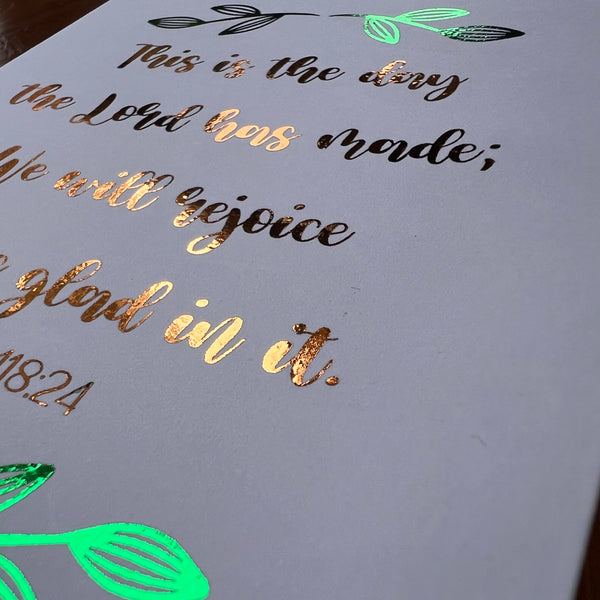 This is the Day the Lord has made Greeting Card Christian