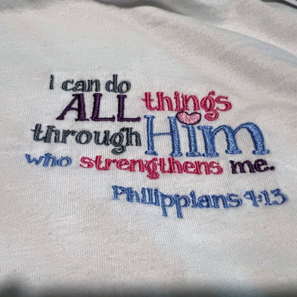I can do all things through Christ T shirt