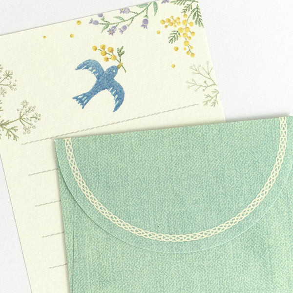 NB Co Japan letter set dove