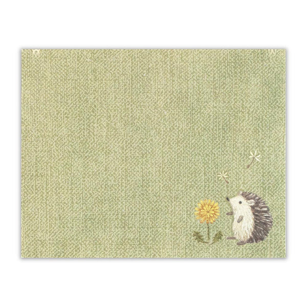 Fleurs et Chance Hedgehog "Plaisir" Mini Letter Set by NB Co. Japan