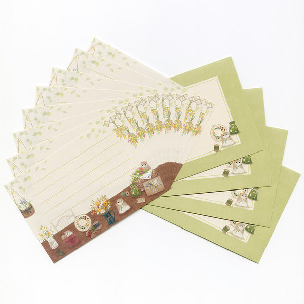 Letter set Mini Letter Made in Japan Mini Letter Mamatte Day Momonga
