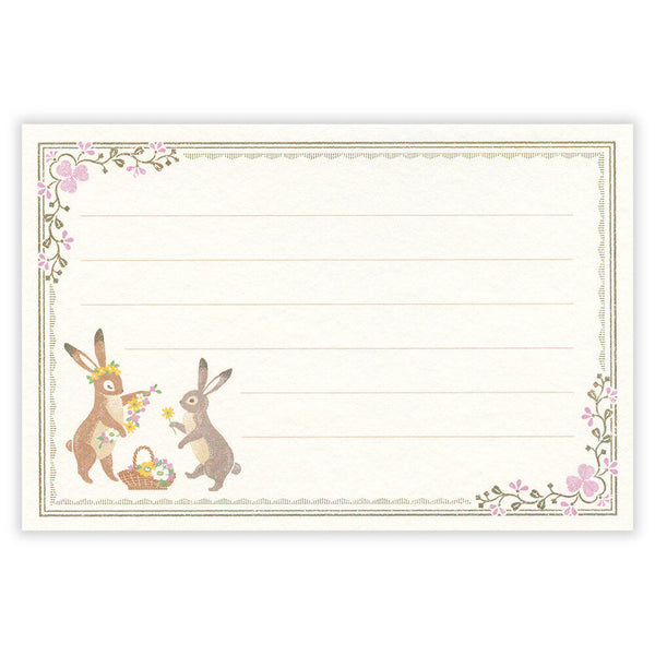 Ressa Mini Letter Set NB Co Japan Rabbit Flowers