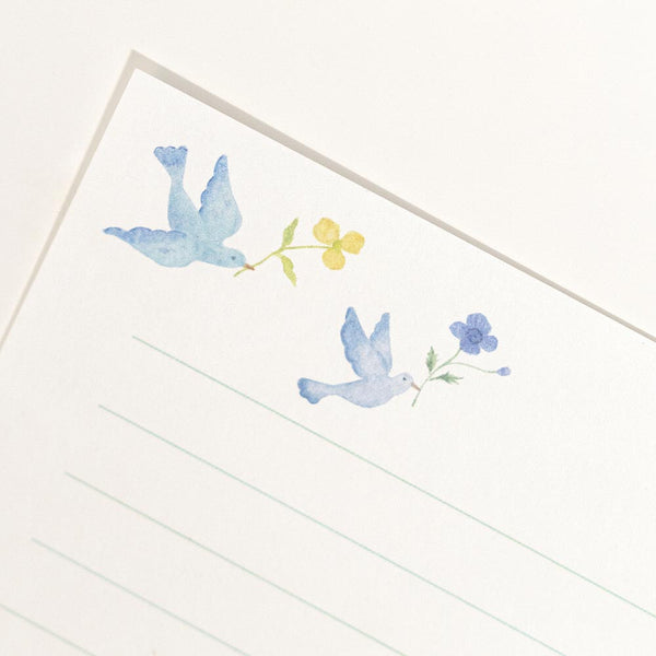 Michikusa Dove "Van" Mini Letter Set by NB Co. Japan