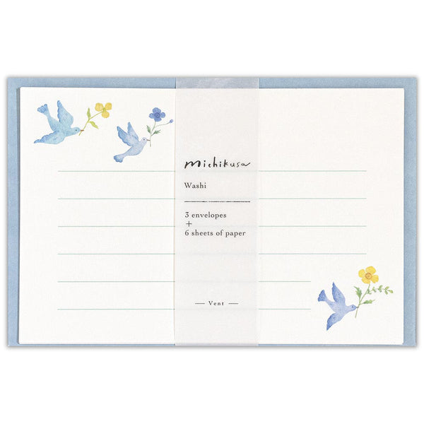 Michikusa Dove "Van" Mini Letter Set by NB Co. Japan