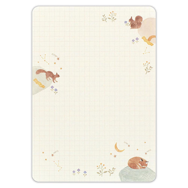 NB Japan - Letter Set - Awairo - Squirrel & Fox