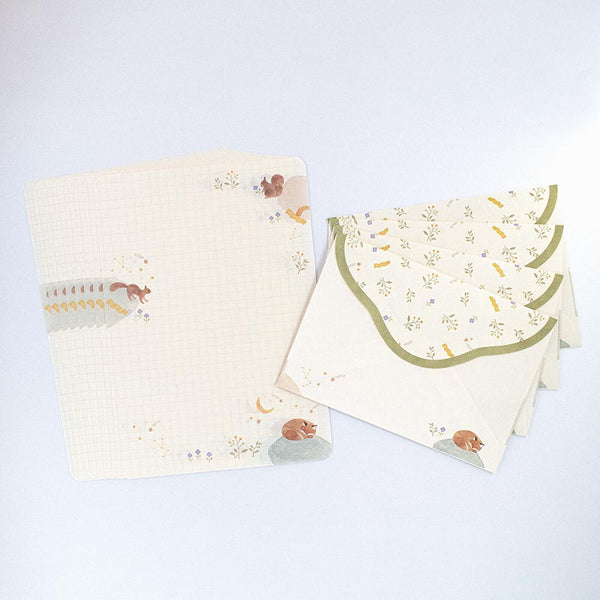 NB Japan - Letter Set - Awairo - Squirrel & Fox