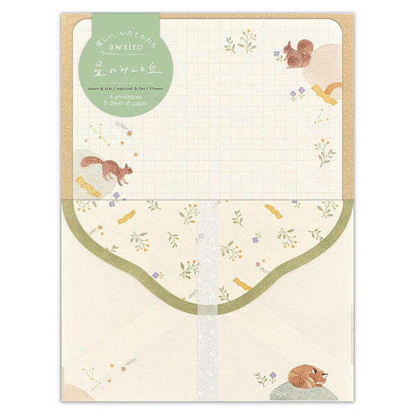 NB Japan - Letter Set - Awairo - Squirrel & Fox