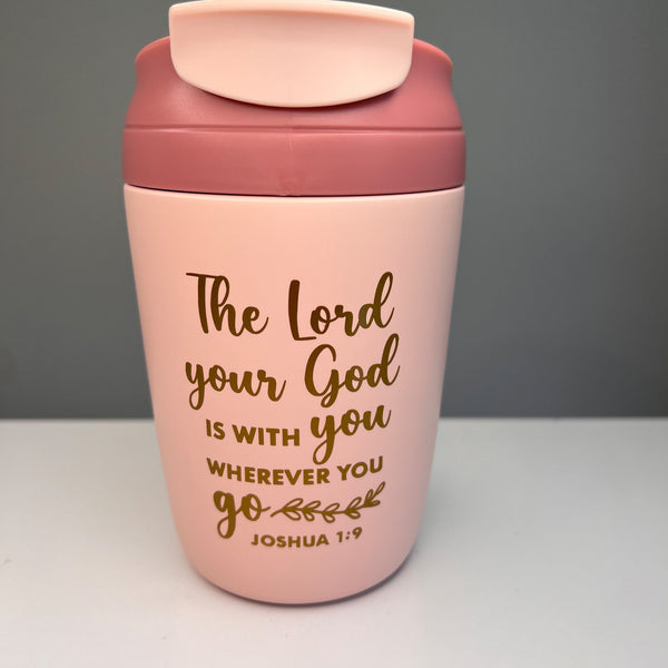 Travel Cup (Pink) - The Lord is with you