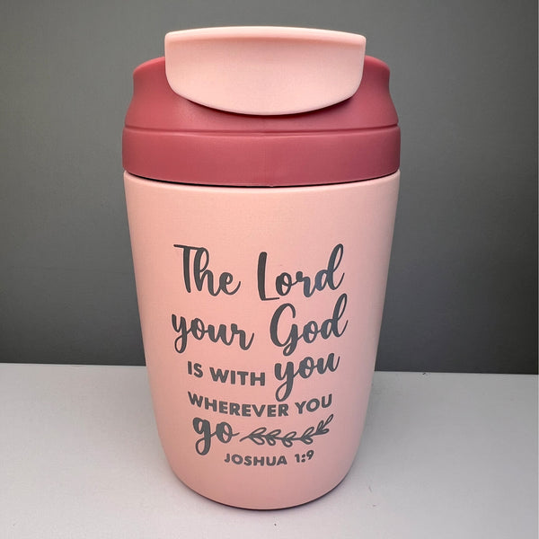 Travel Cup (Pink) - The Lord is with you