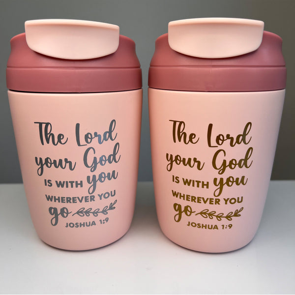 Travel Cup (Pink) - The Lord is with you
