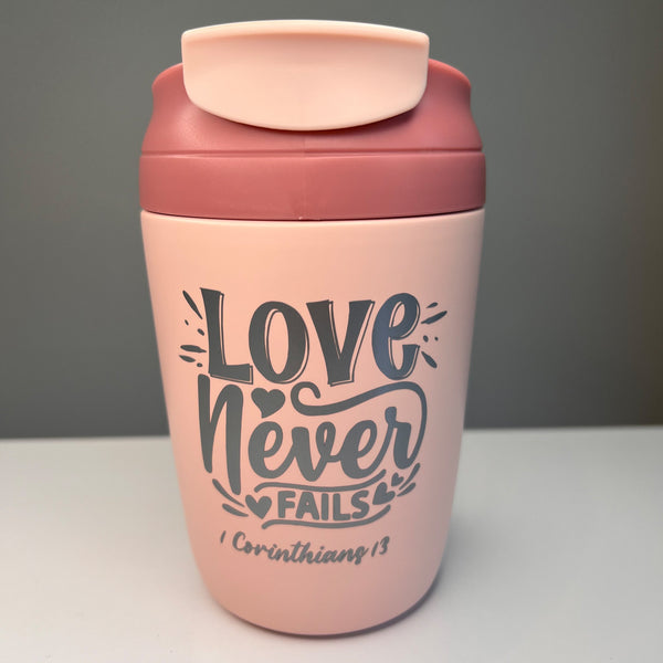 Travel Cup (Pink) - Love never fails