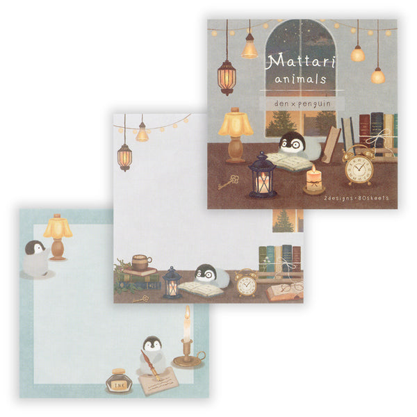 Mattari Animals Penguin Memo Pad NB CO Japan