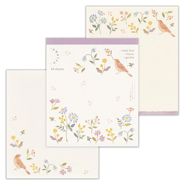 NB Japan  Memo Pad - Awairo - Flower Garden