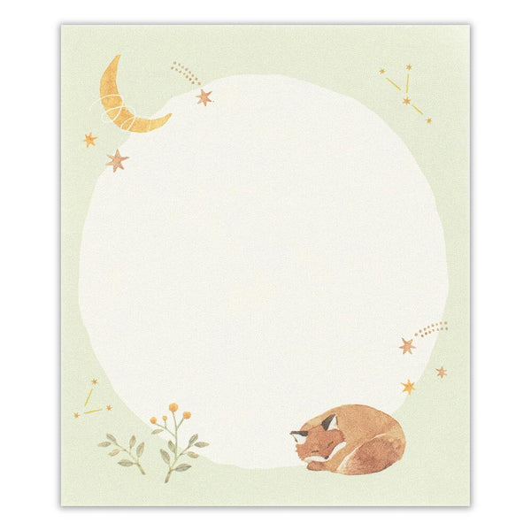 Awairo Hoshino-Oka Squirrel &amp; Fox Memo Pad by NB Co. Japan