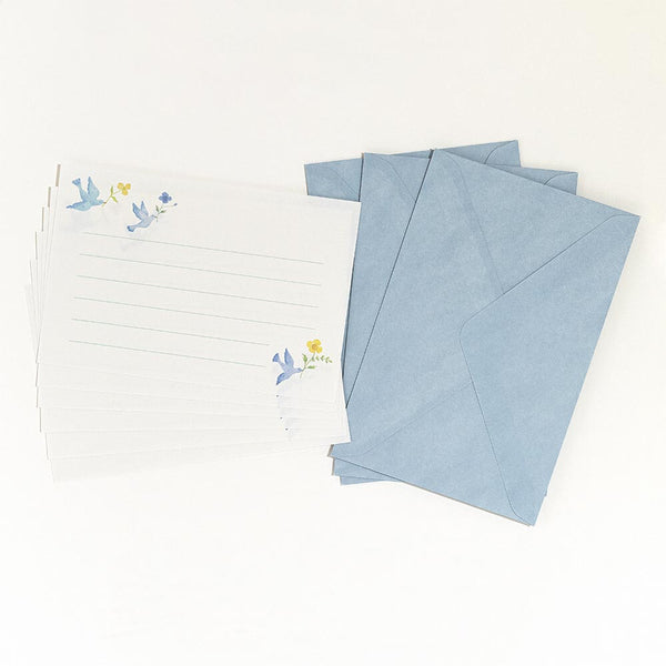 Michikusa Dove "Van" Mini Letter Set by NB Co. Japan