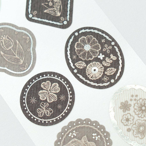 Monochrome Botanicals Stickers by NB Co. Japan
