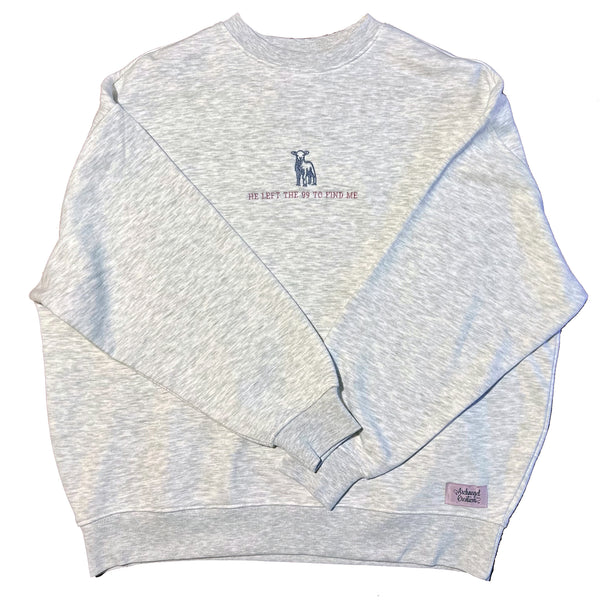'He left the 99' Oversized Jumper (Adult)
