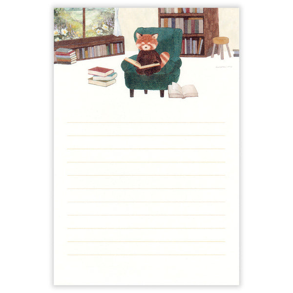 Ressa Red Panda Writing Paper Set by NB Co. Japan