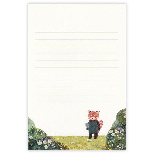 Ressa Red Panda Writing Paper Set by NB Co. Japan