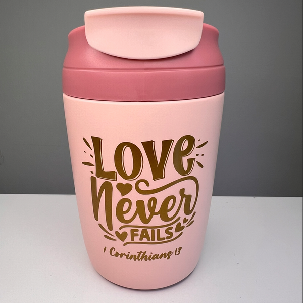 Travel Cup (Pink) - Love never fails