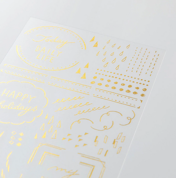 Midori foil transfer stickers