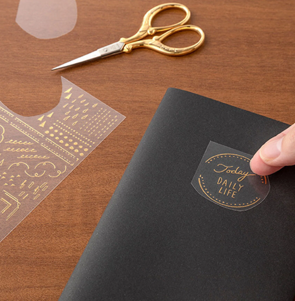 Midori foil transfer stickers
