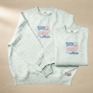 'All things are Possible' Oversized Jumper (Adult)