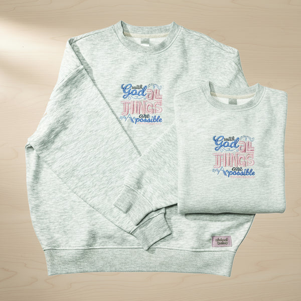 'All things are Possible' Oversized Jumper (Adult)