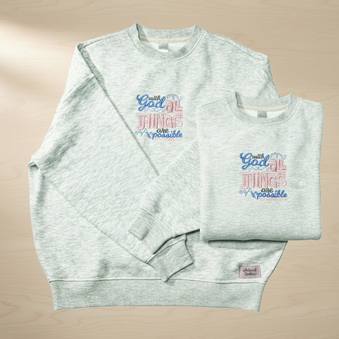 'All things are Possible' Oversized Jumper (Adult)